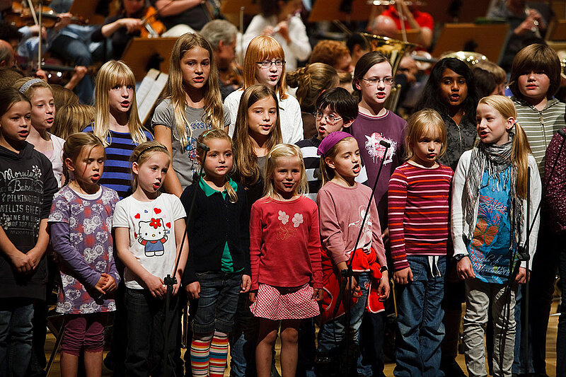 Auftritt eines Kinderchors